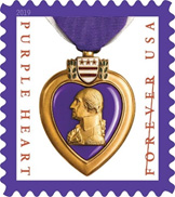 Purple Heart Medal Forever Stamp Oct. 4