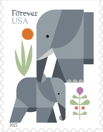 Elephant Forever stamp