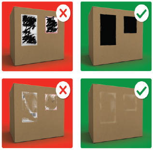 image of used boxes