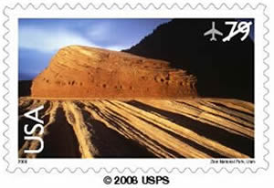 Zion National Park, UT Stamp