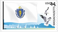Massachusetts flag stamp