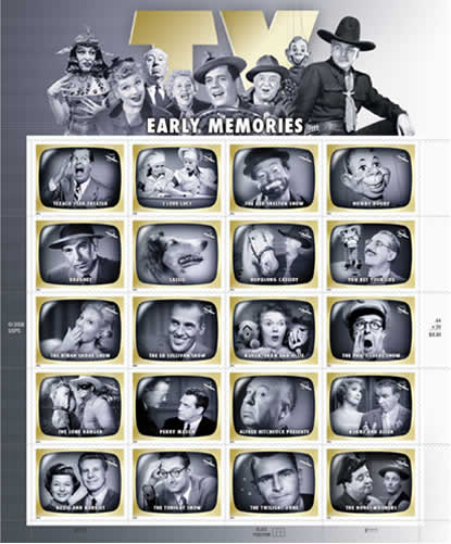 Early TV Memories stamps