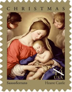 Madonna and Sleeping child stamp