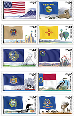 Flags of Our Nation (Set of 4) stamps