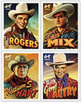 Cowboys of the Silver Screen stamps