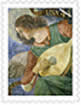 Angel with Lute stamp