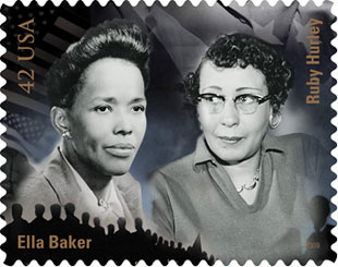 Stamps for Ella Baker and Ruby Hurley