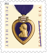 Purple Heart stamps