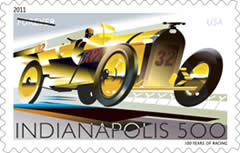 Indianapolis 500 stamp
