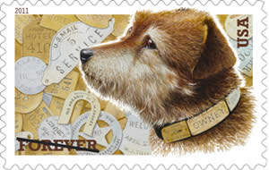 Owney the Postal Dog stamps