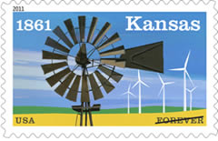 Kansas Statehood stamp