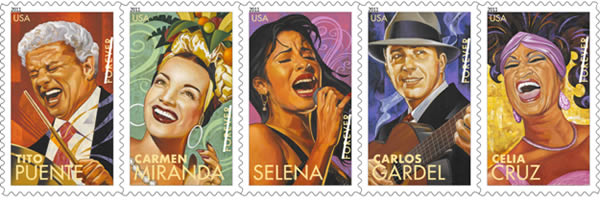 Latin Music Legends on Stamps