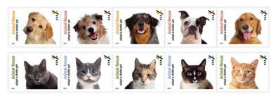 Adopt a Shelter Pet stamp