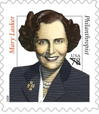 Philanthropist Mary Lasker stamp