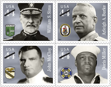 Four Distinguished Sailors Featured on Stamps