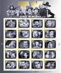 Early TV Memories stamps