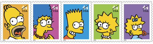 Homer Marge Bart Lisa Maggie