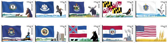 Flags of Our Nation stamps