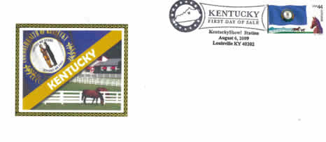 Commemorative envelope coincides with release of Kentucky stamp