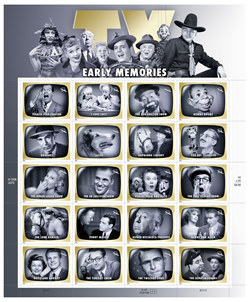 Early TV Memories stamp