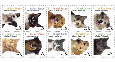 Animal Rescue stamps