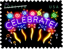 Celebrate stamp