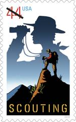 Boy Scouting stamp