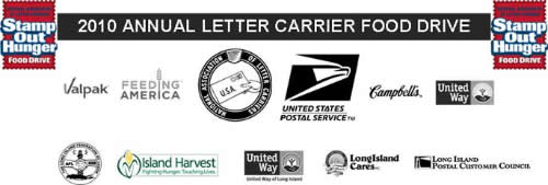 2010 Annual Letter Carrier Food Drive - sponsor logos