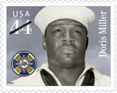 Stamp honoring Waco native and war hero, Doris Miller