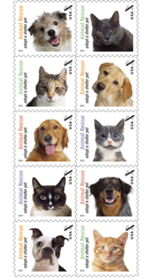 Animal Rescue stamps