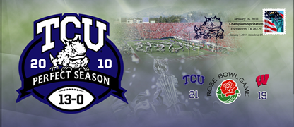 TCU commemorative envelope