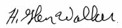 H. Glen Walker's signature