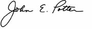 Potter's signature 