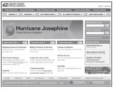 Image of Hurrican Josephine website