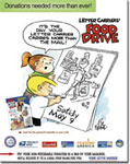 Special artwork by Bill Keane for the NALC food drive