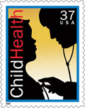 Children's health stamp image.