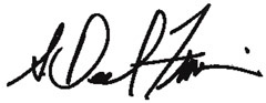 Signature of S. David Fineman.