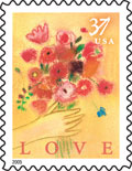 Love Bouquet stamp image.