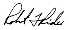 Signature of Robert F. Rider.