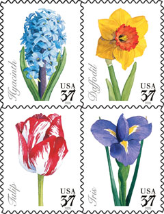 Spring Flowers stamp image.