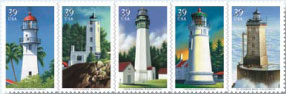 Lighthouses stamp