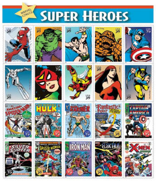Marvel Super Heroes stamp