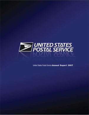 Front cover of USPS 2007 Annual Report