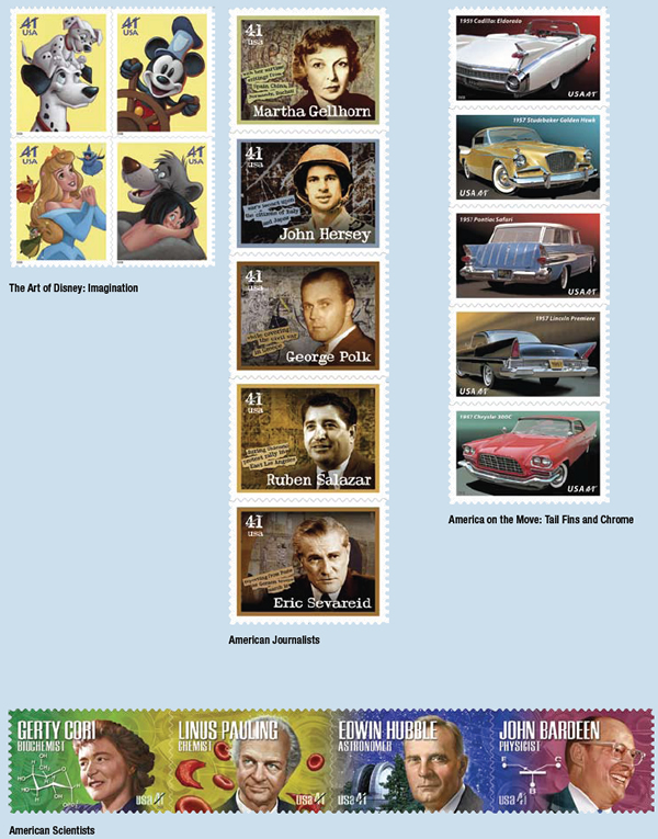 Images of the stamps listed under 2008 Postage Stamps