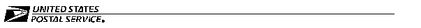 The profile of an eagle's head adjoining the words United States Postal Service are the two elements that are combined to form the corporate signature.