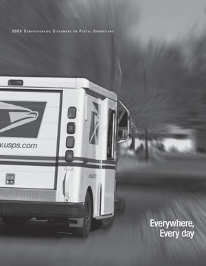 Cover photo for 2005 Comprehensive Statement on Postal Operations: Everywhere, every day.