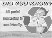Did you know all posted packaging is eco friendly