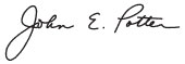 Signature of John E. Potter