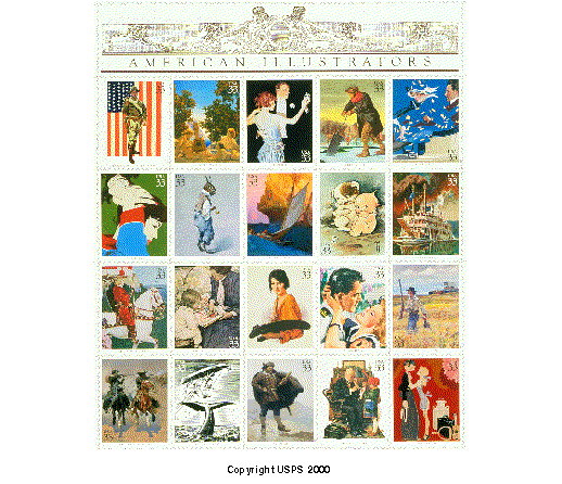 American Illustrators Commemorative Stamps