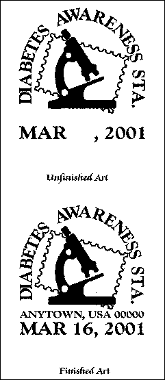 Picture of Diabetes Awareness Station Pictorial Cancellation Art